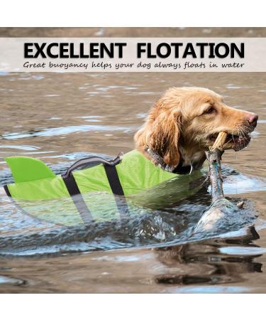 Queenmore Dogs Wowers RipStop Dog Lifeguard Vest - Perfect for Kayak Swimming - Medium Small Large - Knuffelwuff Wallpasters - Green - Buy Online on GoSupps.com