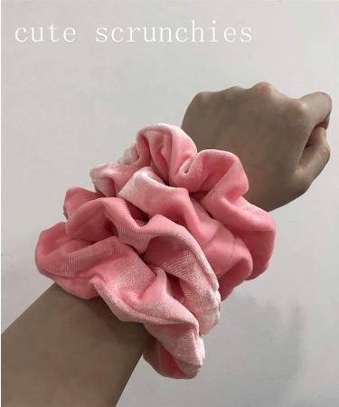 Semato 16 Pack Pink Velvet Scrunchies for Women and Girls - Hair Accessories - Buy Online on GoSupps.com