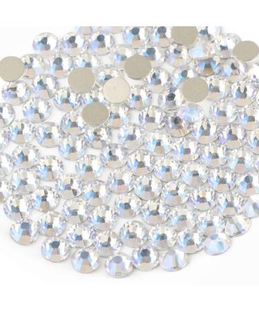 Beadsland 288 pieces flat back rhinestones nail crystals rhinestones for nails blue moon light SS30 (6.4-6.6mm) blue moon light SS30/288PCs