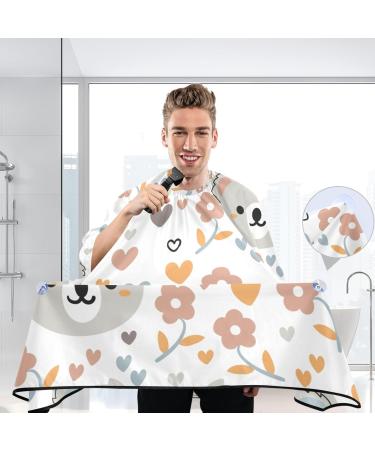 Shop Waterproof Barber Cape - Cute Koala Bear & Cheetah Design for Men & Women - Durable Hair Cutting Bib - Buy Online on GoSupps.com