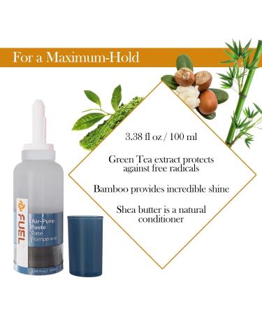 Fuel Air-Pump Paste - Strong Hold Hair Styling Product for Men & Women Matte Finish Adds Thickness & Texture with Green Tea Shea Butter & Bamboo - Buy Online on GoSupps.com