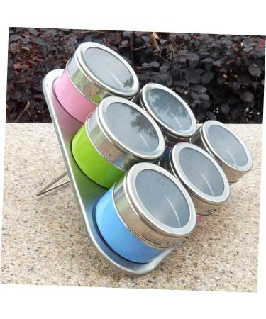Zerodeko Mixing Bottle 6pcs Dispenser Container Seasoning Bottles Steel Bottle Spice Cans Spice Jar Stainless Steel Set 6.3*6.3CM As Shown - Buy Online on GoSupps.com