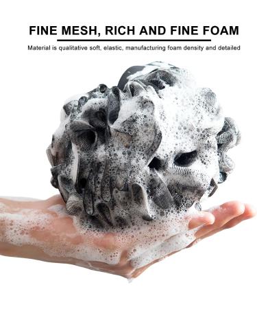 Loofah Body Scrubber 3 Pack - Exfoliating Mesh Pouf Shower Sponge for Women and Men - Buy Online on GoSupps.com