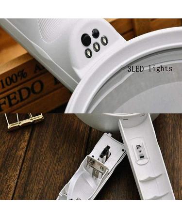 Spacmirrors Magnifying Glass Large Diameter Handheld Magnifying Glass with 3 LED Lights 1 Purple Light- 150mm Diameter-6x Distortion-Free Lens for Seniors Magnifier - Buy Online on GoSupps.com