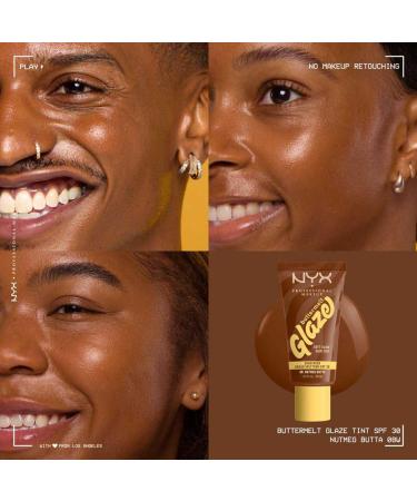  NYX PROFESSIONAL MAKEUP NYX Professional Makeup Buttermelt Glaze Tint Foundation SPF30 up to 12 hours of hold Nutmeg Butta - Buy Online on GoSupps.com