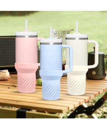 Apritsce Light Pink Silicone Sleeves for Stanley Cup & Quencher 40oz - Protective Water Bottle Cover - Buy Online on GoSupps.com
