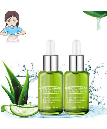 Goopgen Advanced Scar Repair Serum Goopgen Medical Grade Scar Repair Serum Nature Scar Treatment Serum For All Types of Scars-Especially Acne Scars and Surgical Scars 2PCS