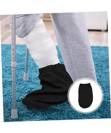 SUPVOX Foot Fracture Nursing Socks | Extra Wide Ankle Support for Men | Swelling Relief & Warm Care | Gypsum Sock | Black - 32x18x0.8cm - Buy Online on GoSupps.com