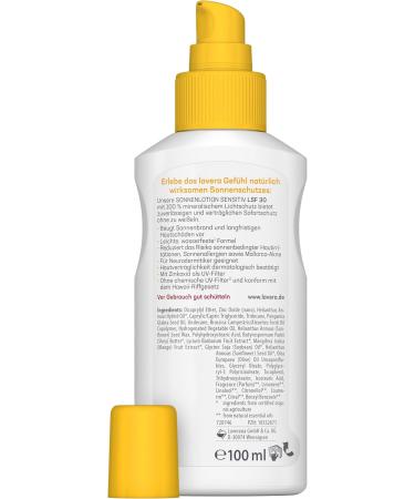 Lavera Sun Lotion Sensitive SPF 30 - 100ml | Best Sunscreen for Sensitive Skin | International Shipping Available - Buy Online on GoSupps.com