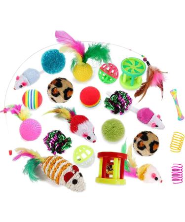 32Pcs Interactive Cat Toy Set: S-Tunnel, Feather Teaser, Fluffy Mouse, Crinkle Balls, Bell Play - Perfect for Cat, Puppy, Kitty, Kitten - Buy Online on GoSupps.com