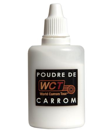 Carrom Art -WCT Carrom Powder - Tournament Grade Disco Powder - 100% Fine Vegetable Starch - Powder 30 Grams Bottle