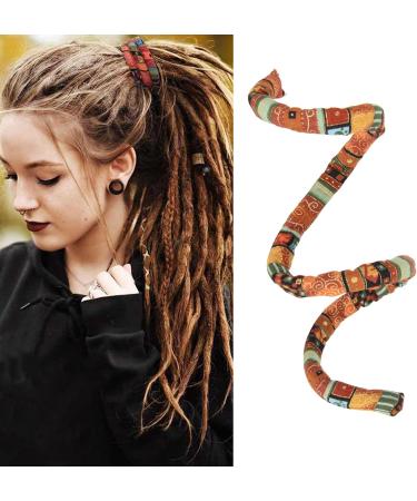Spiral Lock Hair Tie Iron Long Dreads Hair Ties Accessory Wash Ethnic Holder Set Clean Washing Stand Oriental Yellow Elastics Ties - Buy Online on GoSupps.com