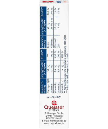 Double Heart Coenzyme Q10 + B Vitamins with Zinc - Immune System Support - 30 Capsules - Buy Online on GoSupps.com