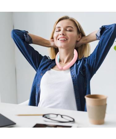 Cooling Neck Tube | Portable Cooling Neck Wrap Reusable Cold Gel Ice Pack Portable Cooling Neck Wraps Portable Ice Collar Fan pink - Buy Online on GoSupps.com