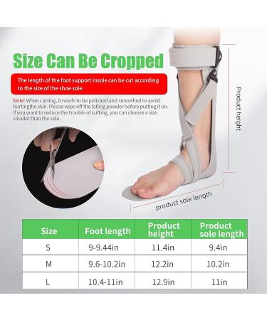 Comfortable AFO Foot Drop Brace Splint M-Right for Stroke Hemiplegia - Ideal for Walking and Sleeping with Shoes - Buy Online on GoSupps.com