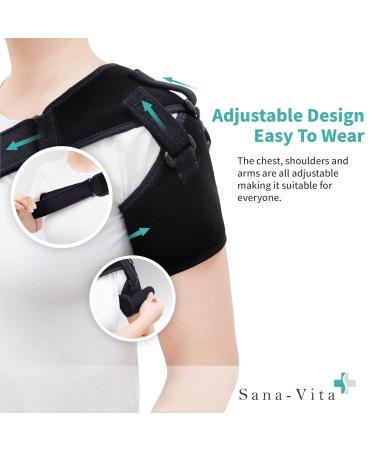 Sana-Vita Shoulder Arm Stabilizer Support Brace | Relief for Shoulder Pain & Dislocation - International Shipping Available - Buy Online on GoSupps.com