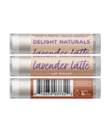 Delight Naturals Latte Trio Lip Balm Gift Set - Brown Sugar Latte Lavender Latte Oat Milk Latte - Buy Online on GoSupps.com