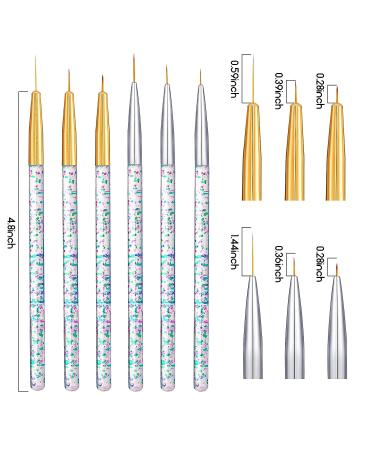 12 Piece Eyeliner Brushes Set - Thin Slanted & Fine Pointed Makeup Tool for Women - Buy Online on GoSupps.com