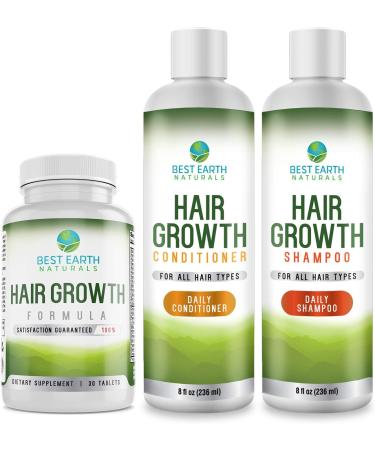 Hair Growth Conditioner for Men and Women - Supports Healthy Hair Growth, Prevents Hair Loss & Thinning - 8 oz - Buy Online on GoSupps.com