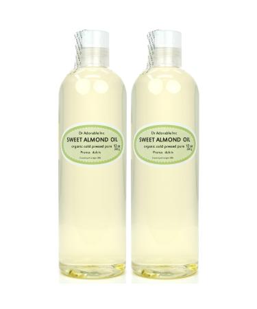 Dr Adorable - 24 oz - Sweet Almond Oil - 100% Pure Natural Organic Cold Pressed 24 oz (2 of 12 oz)