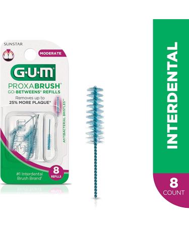 GUM Go-Betweens Proxabrush Refills Moderate 612 - Pack of 16 - Buy Online on GoSupps.com