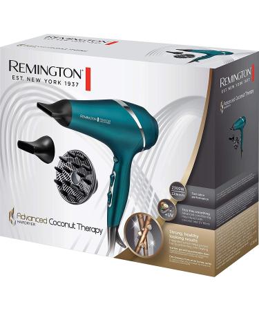 Buy Remington Profi Ion Advanced Coconut Therapy Hair Dryer AC8648 - 2300W 110km/h 3 Attachments UV Filter | International Shipping Available - Buy Online on GoSupps.com