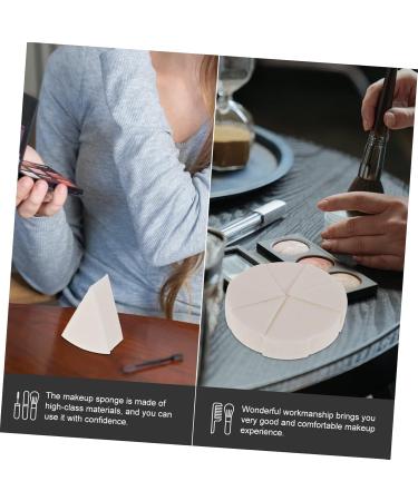 4 Sets Triangular Sponge Puff Wedge Makeup Sponge Loose Touch Makeup Portable Blender Makeup Puffs for Powder Emulsion Girls Face Dry Touch White - Buy Online on GoSupps.com