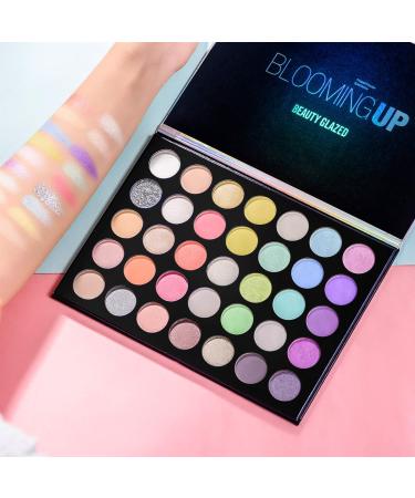 35 Colors Highly Pigmented Matte & Shimmer Eyeshadow Palette - Waterproof Long-Lasting Makeup for Gorgeous Looks | International Shipping Available - Buy Online on GoSupps.com