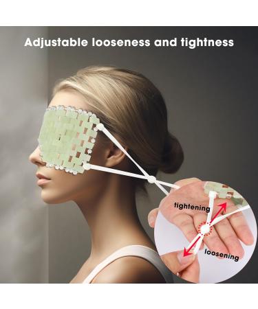 Buy Jade Eye Mask - Natural Gemstone Sleep Mask with Adjustable Strap | Hot & Cold Therapy by LazyGa - Buy Online on GoSupps.com