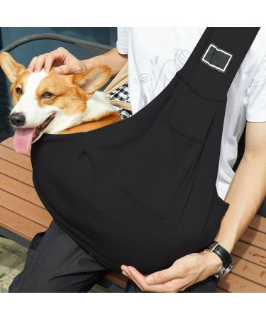 Folding Breathable Shoulder Pet Bag Pet Puppy Travel Bag Shoulder Tote Bag for Dog Cat Hands Free Dog Bag with Adjustable Strap and Pocket Pet Sling Carrier for Outdoor Walking Travel (Dark Grey) - Buy Online on GoSupps.com