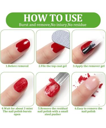 Gel Nail Polish Remover Gel Polish Remover Gel Polish Remover For Nails In 2-3 Minutes Quickly Easily Clean Fast Gel Polish Remover 30ml No Need For Foil Soaking or Wrapping - Buy Online on GoSupps.com