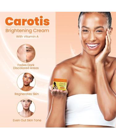 CAROT S Carotis Skin Brightening Cream 300ml - 7 Day Night Cream with Vitamin A for Dark Spots & Uneven Skin Tone - Buy Online on GoSupps.com