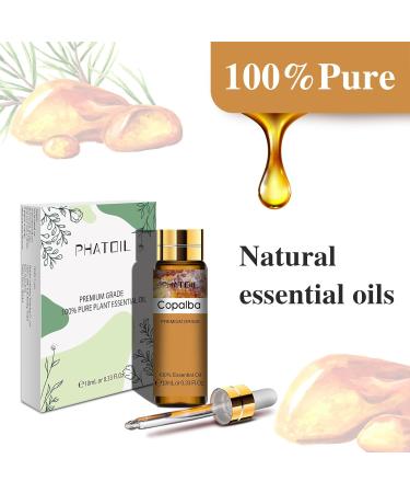 PHATOIL Copaiba Essential Oil 10ML - Pure & Undiluted - Cruelty-Free Copaiba Oil for Diffusers at Home - Buy Online on GoSupps.com