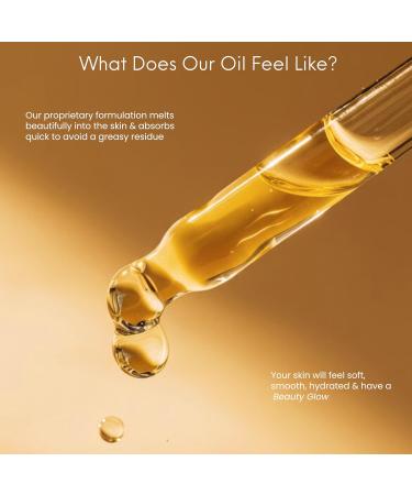 Organic Turmeric & Vitamin C Face Oil for Dark Spots Brightening Age Defying for Fine Lines & Wrinkles Moisturizing Hydrating Serum Natural Anti Aging 1 Oz Beauty Glow - Buy Online on GoSupps.com