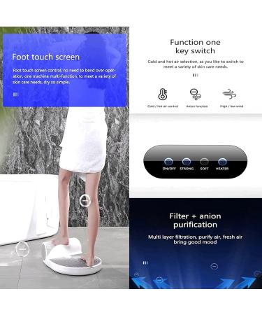Body Dryer Negative 1350w Bathroom Full Body Dryer Foot Dryer with 2 Gears Adjustment Quick Air Drying Heating and Cooling Sensing with Weight Scale - Buy Online on GoSupps.com