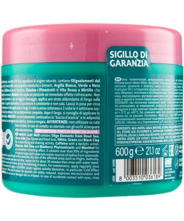  Geomar GEOMAR | White clay mud against cellulite imperfections sensitive skin 95% natural origin with tris salts (sea salt Epsom and Dead Sea) made in Italy 6 x 600 g - Buy Online on GoSupps.com