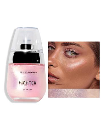 Face Highlighter Shimmer Body Oil Versatile Liquid Highlighter For Face & Body Makeup Waterproof Moisturizing Smooth Applies Face Eye Contour Brightener Glow Shimmer 30ml 03# 1.01 Fl Oz (Pack of 1)