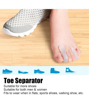 Toe Separators 8-Pack | Gel Spreader & Spacers for Hammer Toe Relief | Smooth Iron Big Toe Alignment Comfortable Correction - Buy Online on GoSupps.com