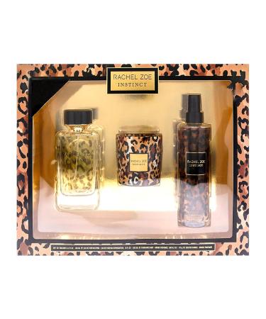 Rachel Zoe Instinct Gift Set - Gift Set For Women - Eau De Parfum Perfume Soy Wax Jar Candle And Body Spray For Women - Fragrance Gift Set - 3 pc - Buy Online on GoSupps.com
