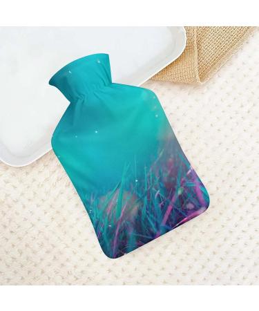Hot Water Bottle with Lid - Butterfly Landscape Rubber Bag for Pain Relief Cramps & Foot Warmer | Hot and Cold Therapy - Buy Online on GoSupps.com