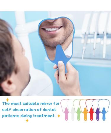 Cute Tooth Shaped Hand Mirror for Women and Kids - Lightweight Pink Makeup Mirror - Buy Online on GoSupps.com