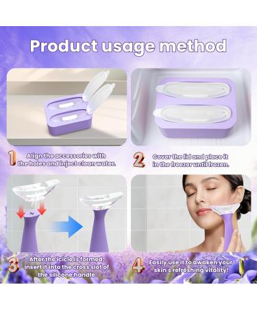 Face Ice Roller Massager Reusable Facial Cooling Silicone Mold Contour Cube Ice Facial for Face Womes And Mens Cold Compress Care Reduce Puffiness Minimize Pores Soothing Skin - Buy Online on GoSupps.com
