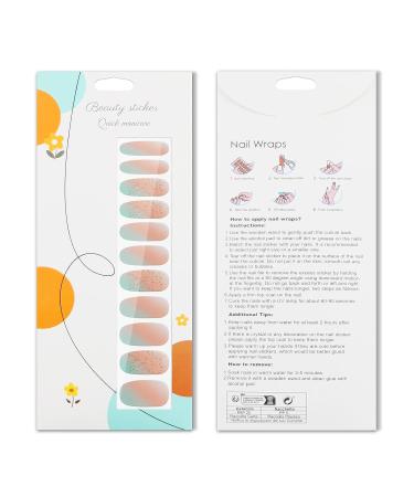 JMEOWIO Nail Foil Glitter Gel - Self-Adhesive Pink-Green Nail Stickers | Stunning Nail Design Accessories for DIY Manicure - Buy Online on GoSupps.com