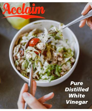 Acclaim All Natural Distilled White Vinegar 128oz (1 Gallon) - 5% Acidity - Buy Online on GoSupps.com