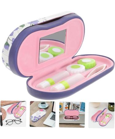 Buy JECOMPRIS Double-Lodged Glasses Case - Durable Wear-Resistant Sunglasses Holder & Travel Accessory | Replaceable Contact Lens Solution & Double Layer Design for Ultimate Protection - Buy Online on GoSupps.com