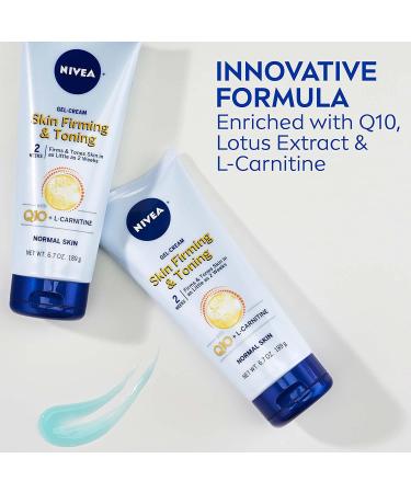 NIVEA Skin Firming & Toning Gel Cream 6.7 Oz - Pack of 2 | Tighten and Tone Your Skin - Buy Online on GoSupps.com