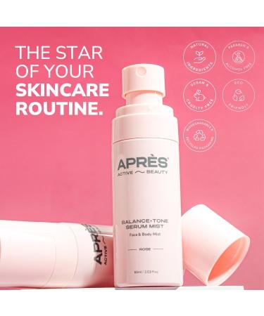 Apr s Beauty Balancing Serum Face + Body Mist | 60ml Travel Size Hydrating Spray | With Hyaluronic Acid Rose Water & Eucalyptus Oil | Refreshing Post-Workout Moisturizer - Buy Online on GoSupps.com