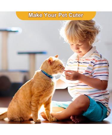 Handmade Peanut-Shaped Pet Tracker Bell - Vintage Metal Cat & Dog Collar Accessories with 4 Pendants | International Shipping Available - Buy Online on GoSupps.com