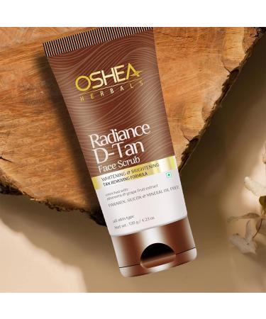 Unisex Herbals Radiance D-Tan Face Scrub - Tan-Free Glowing Skin | 120g - International Shipping Available - Buy Online on GoSupps.com