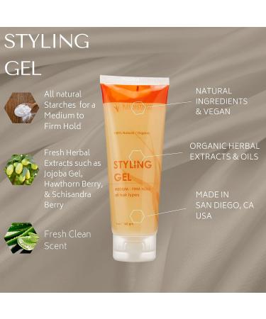 RD Alchemy 100% Natural & Organic Styling Gel for Men and Women - Light to Medium Hold for Curly and Flat Hair - Boost Volume & Thickness - Buy Online on GoSupps.com